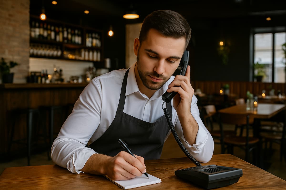 missed call in restaurant